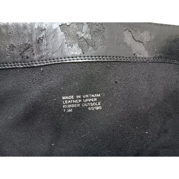 Women's Michael Kors Black Leather Riding Boots Size 7.5 - Picture 5 of 5